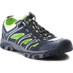 Sandały CMP - Aquarii Hiking Sandal 3Q95477 Black Blue N950. Niebieskie sandały męskie marki CMP, ze skóry ekologicznej, bez zapięcia. Za 179,99 zł.