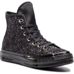 Sneakersy CONVERSE - Chuck 70 Hi 162471C Black/Black/Black. Czarne półbuty damskie Converse, z gumy. W wyprzedaży za 289,00 zł.