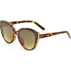 Kultowe okulary przeciwsłoneczne mazzini cat eye brąz. Pomarańczowe okulary przeciwsłoneczne damskie LOOKS STYLE EYEWAER, eleganckie. W wyprzedaży za 59,90 zł.
