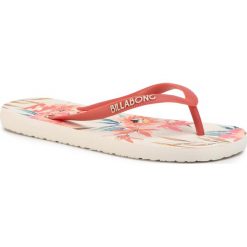 Japonki BILLABONG - Dama S9FF02 BIP0 Salt Crystal 4194. Czerwone klapki damskie Billabong, bez wzorów, z tworzywa sztucznego, bez obcasa. Za 99,00 zł.
