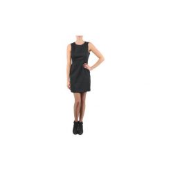 Sukienki krótkie La City ROBE SMOK. Czarne sukienki damskie marki La City, bez wzorów, bez kołnierzyka, z krótkim rękawem, krótkie, mini. Za 231,20 zł.