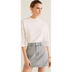 Mango - Spódnica Grey. Szare spódniczki damskie Mango, na co dzień, m, bez wzorów, z bawełny, mini, proste. Za 119,90 zł.