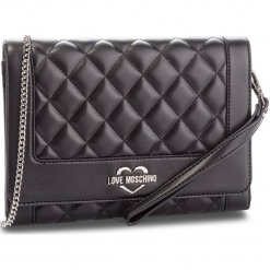 Torebka LOVE MOSCHINO - JC4205PP06KA000B Nero Gal.Nk. Czarne torebki klasyczne damskie marki Love Moschino, ze skóry ekologicznej. Za 719,00 zł.