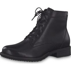 Tamaris Damskie botki 1-1-25210-23-007 Black Uni (rozmiar 37). Czarne botki damskie Tamaris, bez obcasa, na zamek. Za 367,00 zł.