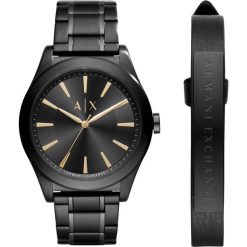 Armani Exchange Zegarek schwarz. Czarne zegarki męskie marki Armani Exchange, l, z materiału, z kapturem. Za 879,00 zł.