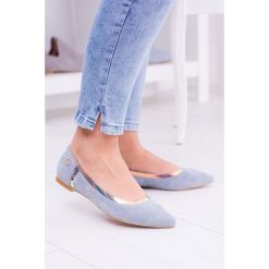 Lu Boo Niebieskie Transparentne Holograficzne Balerinki w Szpic Lison. Niebieskie baleriny damskie Tagless, bez wzorów, eleganckie, na niskim obcasie. Za 59,00 zł.