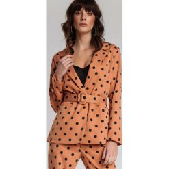 Camelowa Marynarka Millar. Brązowe marynarki damskie Renee, s, w paski. Za 209,99 zł.