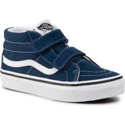 Sneakersy VANS - Sk8-Mid Reissue V VN0A38HHT2S1 Gibraltar Sea/True White. Niebieskie trampki chłopięce Vans, bez wzorów, z zamszu, na rzepy. W wyprzedaży za 179,00 zł.