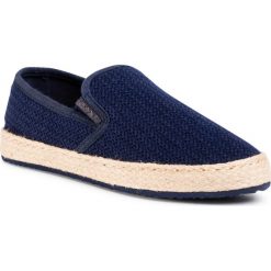 Espadryle GANT - Raffiaville 20569409 Marine G69. Niebieskie espadryle damskie GANT, na co dzień, bez wzorów, ze skóry, marine, bez obcasa, na płaskiej podeszwie, bez zapięcia. Za 299,00 zł.