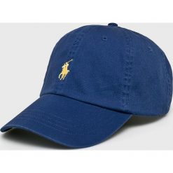 Polo Ralph Lauren - Czapka. Niebieskie czapki męskie Polo Ralph Lauren, bez wzorów, z bawełny. Za 169,90 zł.