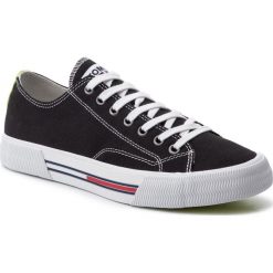 Tenisówki TOMMY JEANS - Classic Tommy Jeans Sneaker EM0EM00290 Black 990. Czarne półbuty męskie Tommy Jeans, bez wzorów, z jeansu, eleganckie, bez zapięcia. Za 299,00 zł.