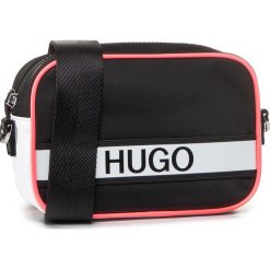 Torebka HUGO - Record Crossb 50428594 002. Czarne listonoszki damskie HUGO, na co dzień, bez wzorów, z materiału, eleganckie, bez dodatków. Za 649,00 zł.