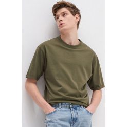 T-shirt basic - Khaki. Brązowe t-shirty męskie House, s, bez wzorów, bez kołnierzyka. Za 35,99 zł.