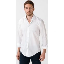 BOSS Ronni_53 Koszula Biały. Białe koszule męskie Boss, m, bez wzorów, z bawełny, bez kołnierzyka, z długim rękawem. Za 457,95 zł.