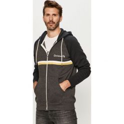 Quiksilver - Bluza. Szare bluzy męskie Quiksilver, s, z nadrukiem, z bawełny, z kapturem, bez rękawów, z kapturem. Za 249,90 zł.
