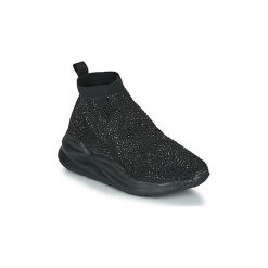 Buty Café Noir MARIA. Czarne trampki i tenisówki damskie Café Noir, bez wzorów, bez zapięcia. Za 529,00 zł.
