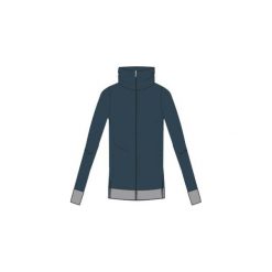 Bluza Gym & Pilates 500 damska. Niebieskie bluzy damskie z kieszeniami marki DOMYOS, l, z elastanu. Za 64,99 zł.