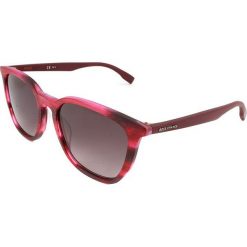 Męskie okulary przeciwsłoneczne w kolorze czerwono-brązowym. Czerwone okulary przeciwsłoneczne męskie marki Hugo Boss Sunglasses, z tworzywa sztucznego, wakacyjne. W wyprzedaży za 193,95 zł.