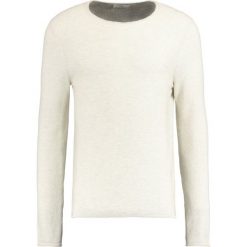 Swetry klasyczne męskie: Selected Homme SHNBAS CREW NECK Sweter grey/papyrus twist