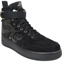 Czarne Buty Nike Sf Air Force 1 Mid M 917753-008. Czarne buty sportowe męskie Nike, ze skóry, z paskami. W wyprzedaży za 619,00 zł.