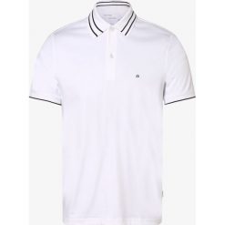 Calvin Klein - Męska koszulka polo, biały. Białe koszulki męskie Calvin Klein, m, bez wzorów, bez rękawów. Za 329,95 zł.