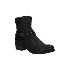Botki Casu BOTKI 390. Czarne botki damskie marki Gabor, z materiału, przed kolano, na wysokim obcasie, na obcasie. Za 159,99 zł.