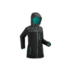 Kurtka snowboardowa i narciarska SNB JKT 500 damska. Białe kurtki damskie WED'ZE, xl, bez wzorów, z poliesteru, bez kaptura, narciarskie. Za 399,99 zł.