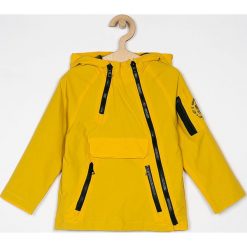 Blukids - Kurtka dziecięca 98-134 cm. Żółte kurtki chłopięce Blukids, bez wzorów, z poliesteru, krótkie, z kapturem. Za 159,90 zł.