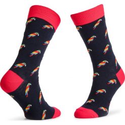 Skarpety Wysokie Męskie DOTS SOCKS - DTS-SX-244-X Czarny Kolorowy. Czarne skarpetki męskie Dots Socks, bez wzorów, z elastanu. Za 19,90 zł.