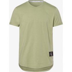 Calvin Klein Jeans - T-shirt męski, zielony. Zielone t-shirty męskie Calvin Klein Jeans, m, z aplikacjami, z jeansu, bez kołnierzyka. Za 129,95 zł.