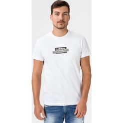 Diesel T-Diego Koszulka Biały. Białe podkoszulki męskie Diesel, l, z nadrukiem, z bawełny, bez kołnierzyka, z krótkim rękawem, krótkie. Za 219,95 zł.