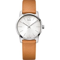 Calvin Klein City Zegarek Brązowy Srebrny. Szare zegarki damskie Calvin Klein, srebrne. Za 917,95 zł.