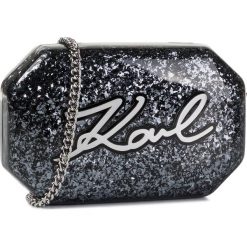 Torebka KARL LAGERFELD - 96KW3251 Black 999. Szare torebki klasyczne damskie KARL LAGERFELD, bez wzorów, z tworzywa sztucznego, wizytowe, bez dodatków. W wyprzedaży za 499,00 zł.