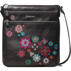 Desigual Nanit Kaua Cross body bag Czarny. Czarne torebki klasyczne damskie Desigual, w paski, z materiału, z haftem. Za 274,95 zł.