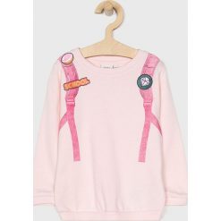 Name it - Bluza dziecięca 92-128 cm. Różowe bluzy dziewczęce Name it, z nadrukiem, z bawełny, bez rękawów, bez kaptura. W wyprzedaży za 79,90 zł.