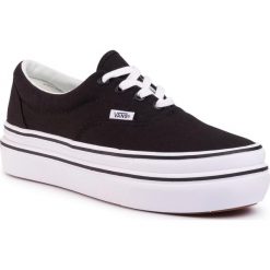 Tenisówki VANS - Super Comfycush E VN0A4U1D1WX1 (Canvas) Black/True White. Czarne półbuty damskie Vans, bez wzorów, z gumy, bez zapięcia. W wyprzedaży za 379,00 zł.