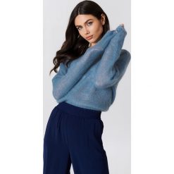 Swetry oversize damskie: Gestuz Sweter Molly – Blue