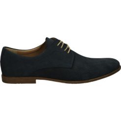 Derby męskie: Półbuty męskie - 5452W2 NA BLU