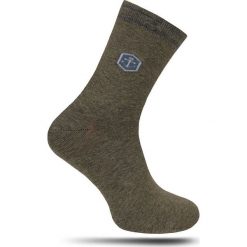 Brązowe Skarpetki -ALTIES- Męskie, Motyw Marinistyczny, Kotwica SKALTS0086. Pomarańczowe skarpetki męskie Alties, bez wzorów, z tkaniny. Za 9,90 zł.