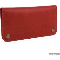 Portfele damskie: Skórzany Portfel Damski Handmade Trivala Purpure