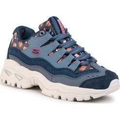 Sneakersy SKECHERS - Facy Rose 149053/NVPK Navy/Pink. Niebieskie półbuty damskie Skechers, ze skóry. W wyprzedaży za 269,00 zł.