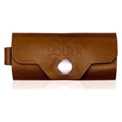 Skórzane etui na klucze SOLIER SA11 Brązowy Vintage - Brązowy Vintage. Pomarańczowe etui męskie Solier, ze skóry. Za 39,99 zł.