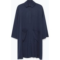 Kardigan "Arivagigi" w kolorze granatowym. Niebieskie swetry damskie American Vintage, bez wzorów, z wiskozy. W wyprzedaży za 259,95 zł.
