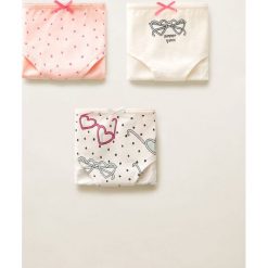 Mango Kids - Figi dziecięce 110-164 cm (3 pack). Białe majtki dziewczęce marki Mango Kids, z elastanu. Za 49,90 zł.
