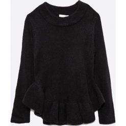Name it - Sweter dziecięcy Frilly 116-164 cm. Czarne swetry dziewczęce marki Name it, z dzianiny, z okrągłym kołnierzem. W wyprzedaży za 59,90 zł.