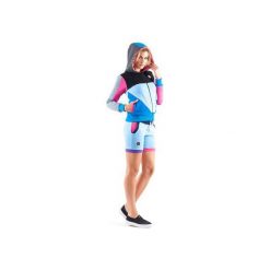 Eos Zip Hoodie (Pink). Różowe bluzy damskie marki OKUAKU, s, bez wzorów, z elastanu, bez rękawów, z kapturem. Za 299,00 zł.