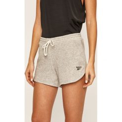 Reebok - Szorty. Szare spodenki sportowe damskie Reebok, s, bez wzorów, z bawełny, sportowe. Za 89,90 zł.
