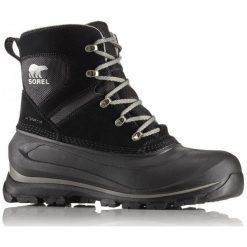 Sorel Buxton Lace Black Quarry 44.5. Czarne buty skate męskie marki Sorel, na zimę, ze skóry. W wyprzedaży za 303,00 zł.