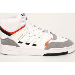 Adidas Originals - Buty Drop Step. Białe buty sportowe męskie adidas Originals, ze skóry, na sznurówki. Za 379,90 zł.