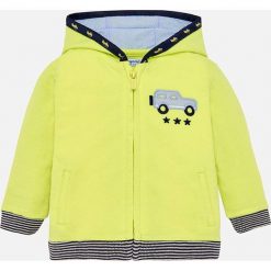 Mayoral - Bluza dziecięca 68-98 cm. Żółte bluzy chłopięce Mayoral, z nadrukiem, z bawełny, bez rękawów, z kapturem. Za 109,90 zł.